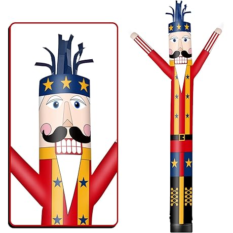 6FT Tall Nutcracker Inflatable Tube Man