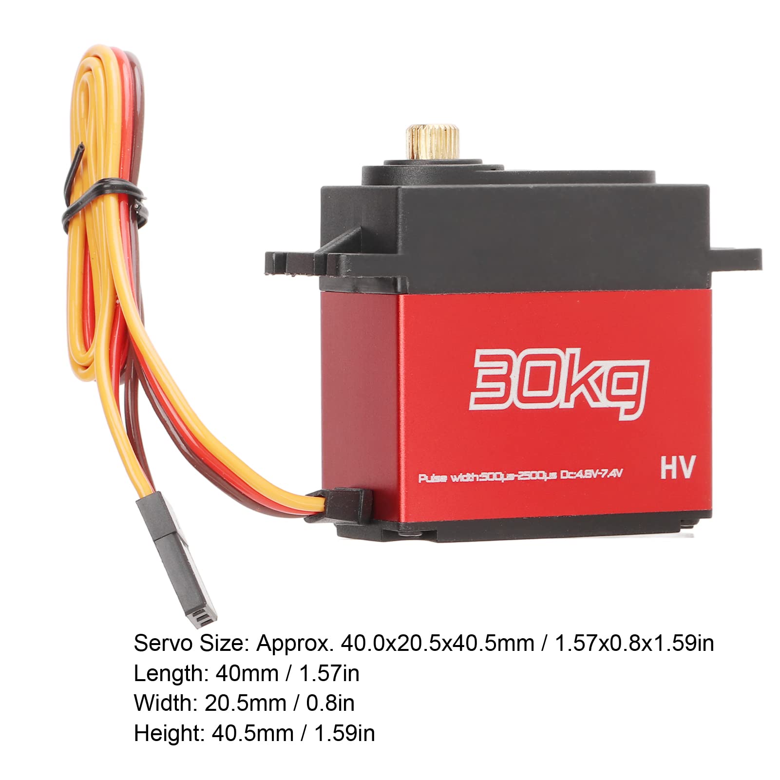 4 sztuk RC 30KG Servo Metal Gear Stop Aluminium Wodoodporny RC Sterownik Silnik Z Metalowym Servo Arm 25T dla Samochodu 1/10 RC
