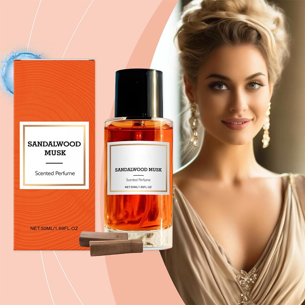 Sandal Musk Parfüm von Long Lasting Sandelwood Musk Duft für Damen und Herren Elegantes Körperspray
