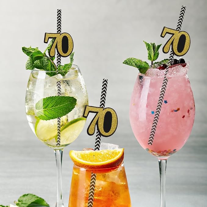 24PCS Pitillos biodegradables de papel para cumpleaños miniatura 6