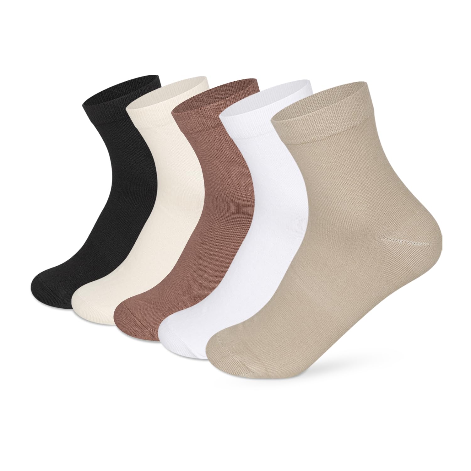 Supersox Ankle Socks for Women Made With Premium Cotton. Solid Design, Anti Odour & Anti Bacterial, Ideal for Daily Casual Wear/Gym/Office - Pack of 5, Free Size (Essentials)-picture-10