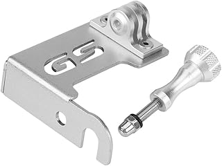 KIMISS Aluminium fest fixierbar Motorrad vorne Links Kamera Halterung für R1200GS LC R1200GS LC ADV (Silber)