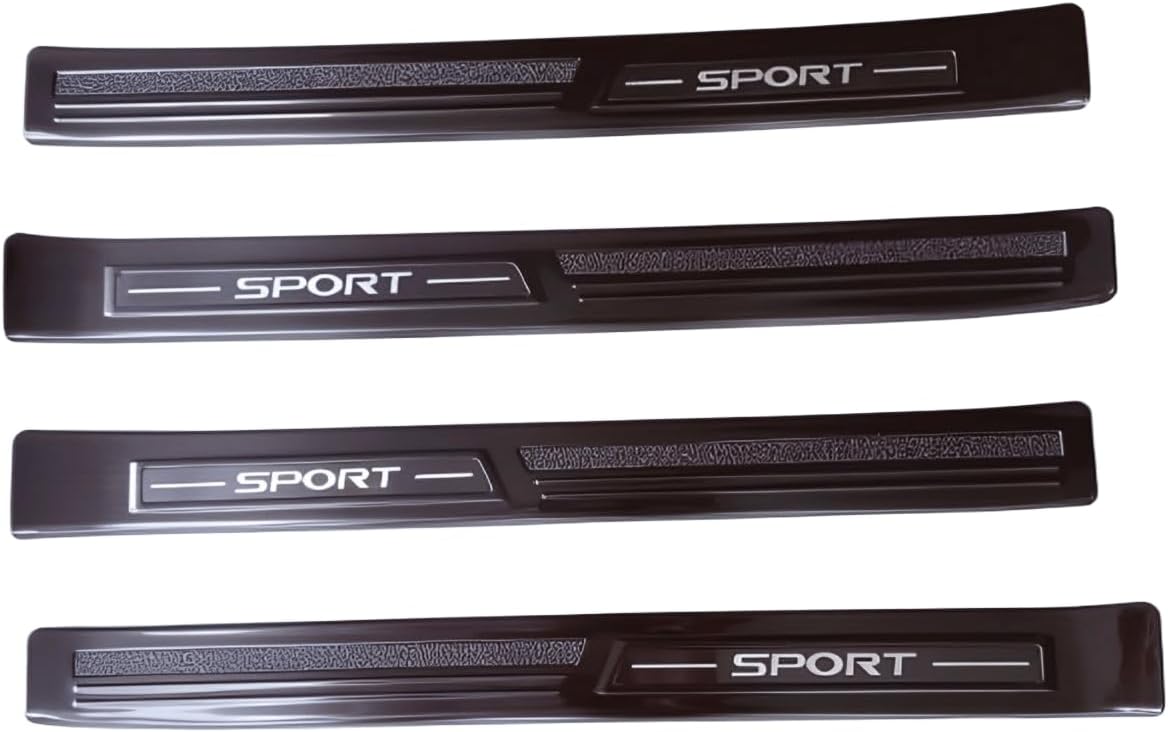 Door Sill Protector for Mazda CX70,CX-70,CX-90,CX90 2024 2025 Car Accessories Stainless Steel Door Sill Protector Guard Plate Trim Strip (Black)