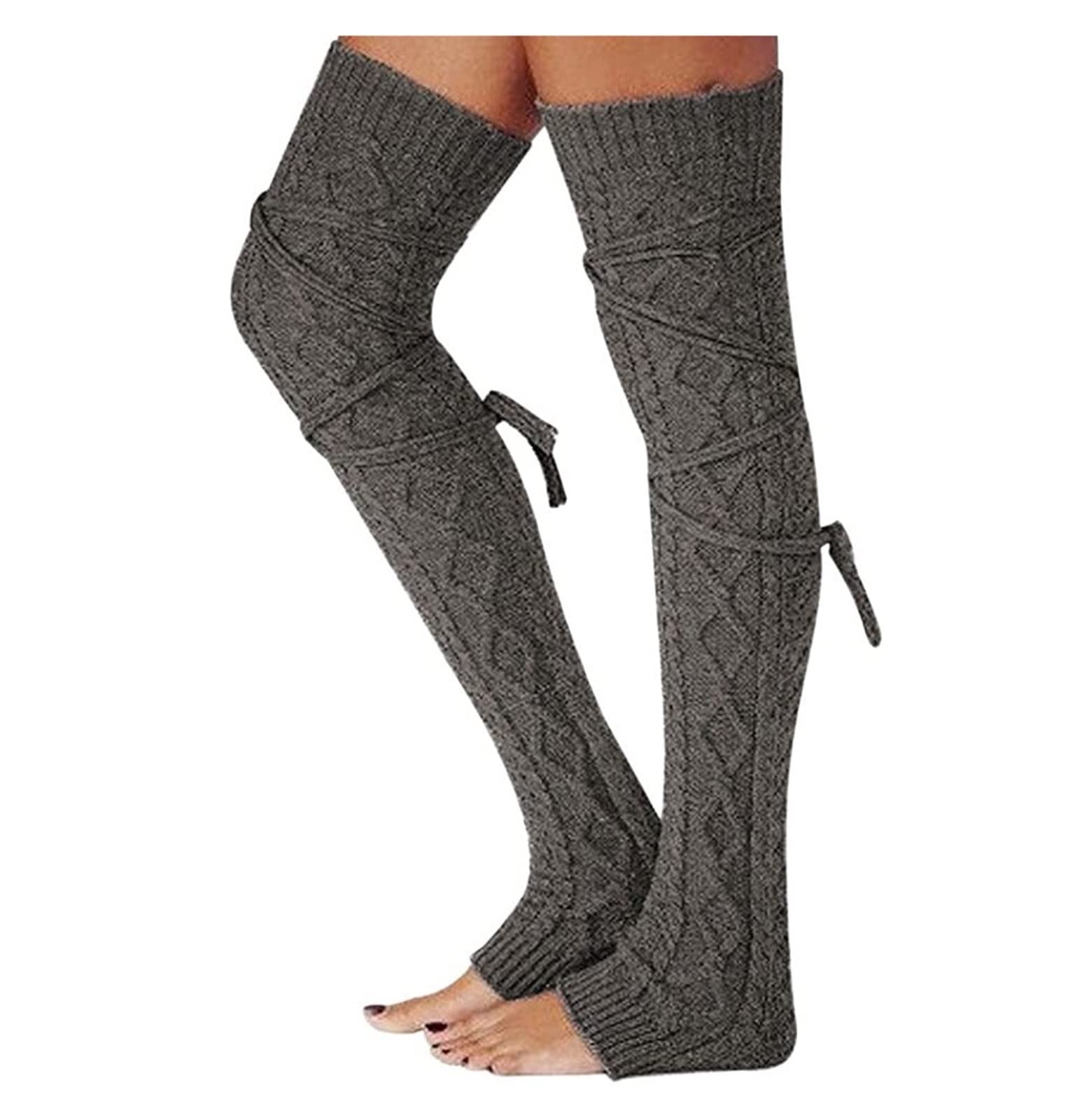 Calcetines Calcetines Altos Hasta El Muslo De Punto Para Mujer, Medias Para Botas De Invierno Extra Largas Sobre La Rodilla Calentadores De Piernas Altas Suaves Calcetine
