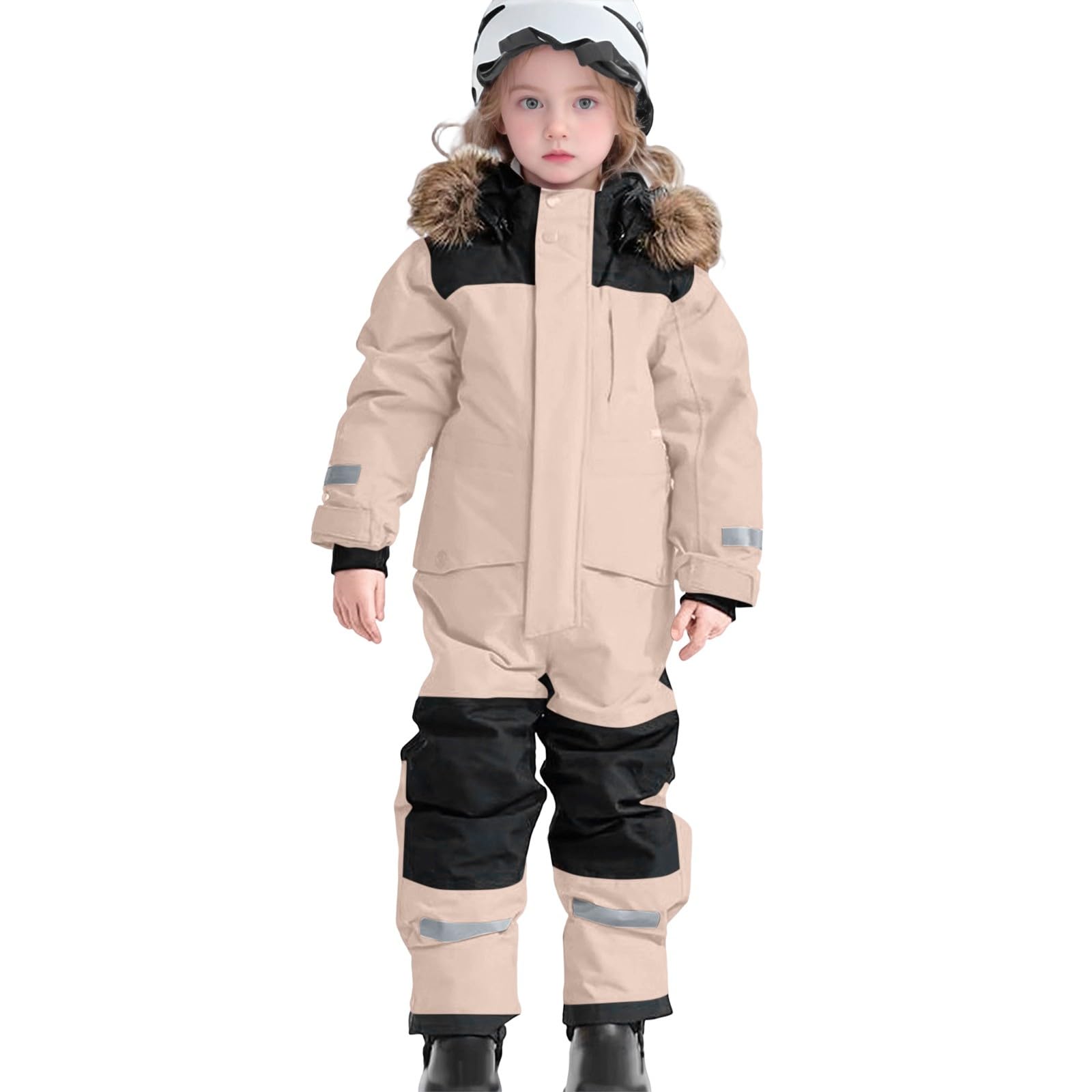 Combinaison de neige isolée robuste pour les plus grands enfants - Combinaison de ski coupe-vent toutes saisons avec doublure thermique pour les aventures en plein air hivernales