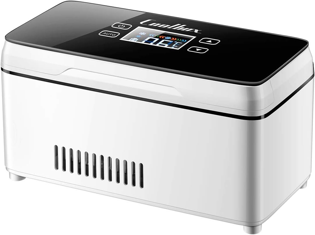 Insulin Cooler Case USB Mini Medicine Refrigerator Portable Insulin Cooler Box Car Small Cold Boxes, battery&bag, Mini Drug Constant Temperature Refrigerator(mini size)