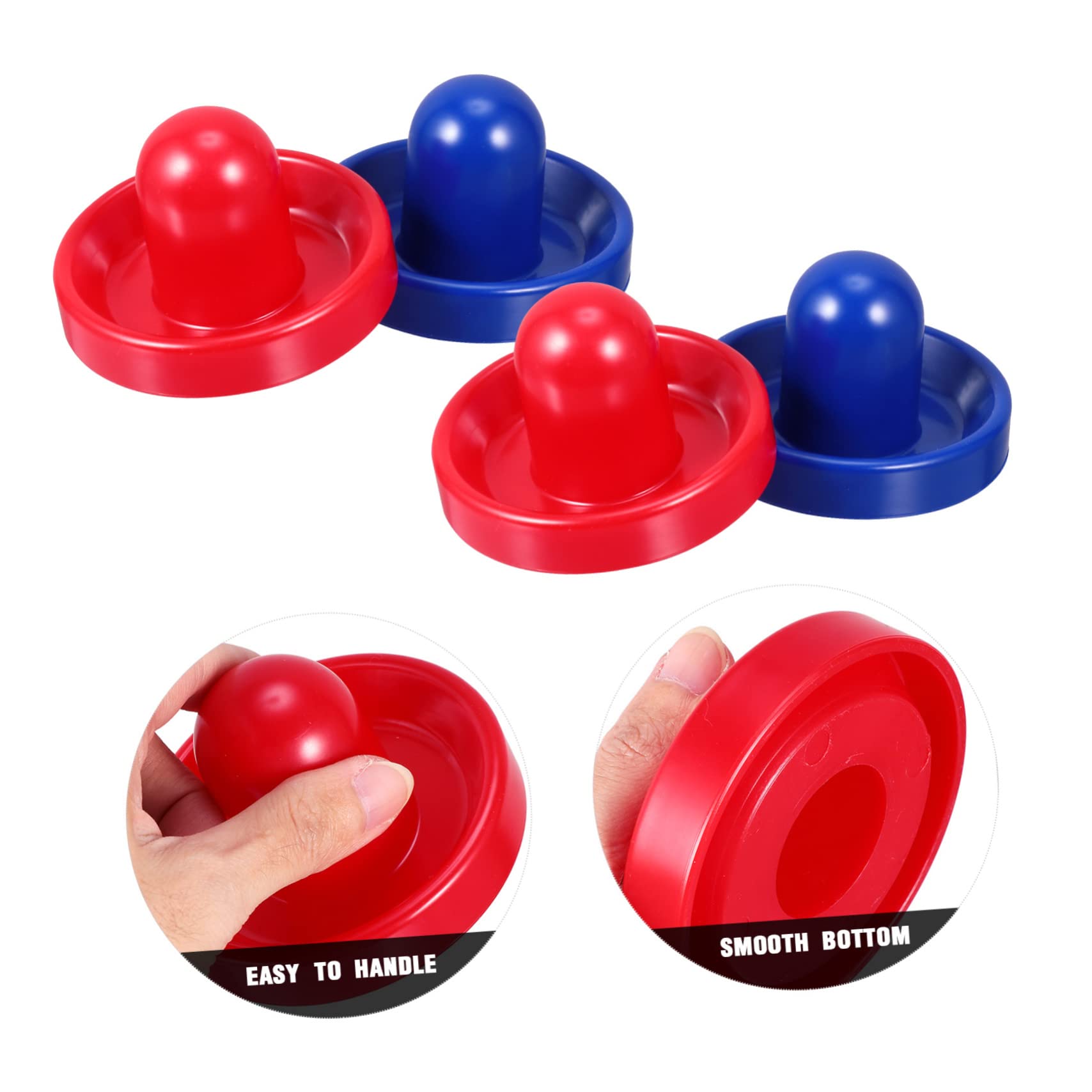 INOOMP Set 1 Gioco da Tavolo Hockey a Soffiaggio Spingitore e Disco in Plastica Resistente ad Alto Impatto, Confortevole da Impugnare, Accessori per Tavolo Hockey a Soffiaggio