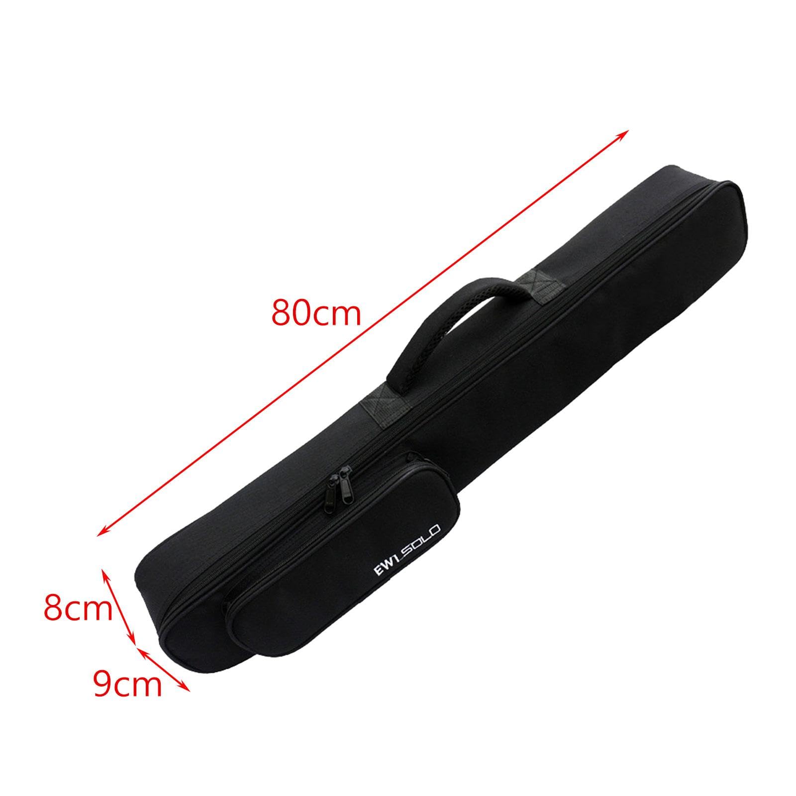 Generic Étui de rangement pour clarinette de Saxophone, étui de Saxophone Soprano droit en tissu Oxford pour l'extérieur, noir