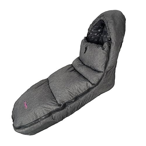 funlife Bolsa de invierno para cochecito de invierno diseñada para niños pequeños de 0 a 4 años, para exteriores, altura frontal, ajustable,