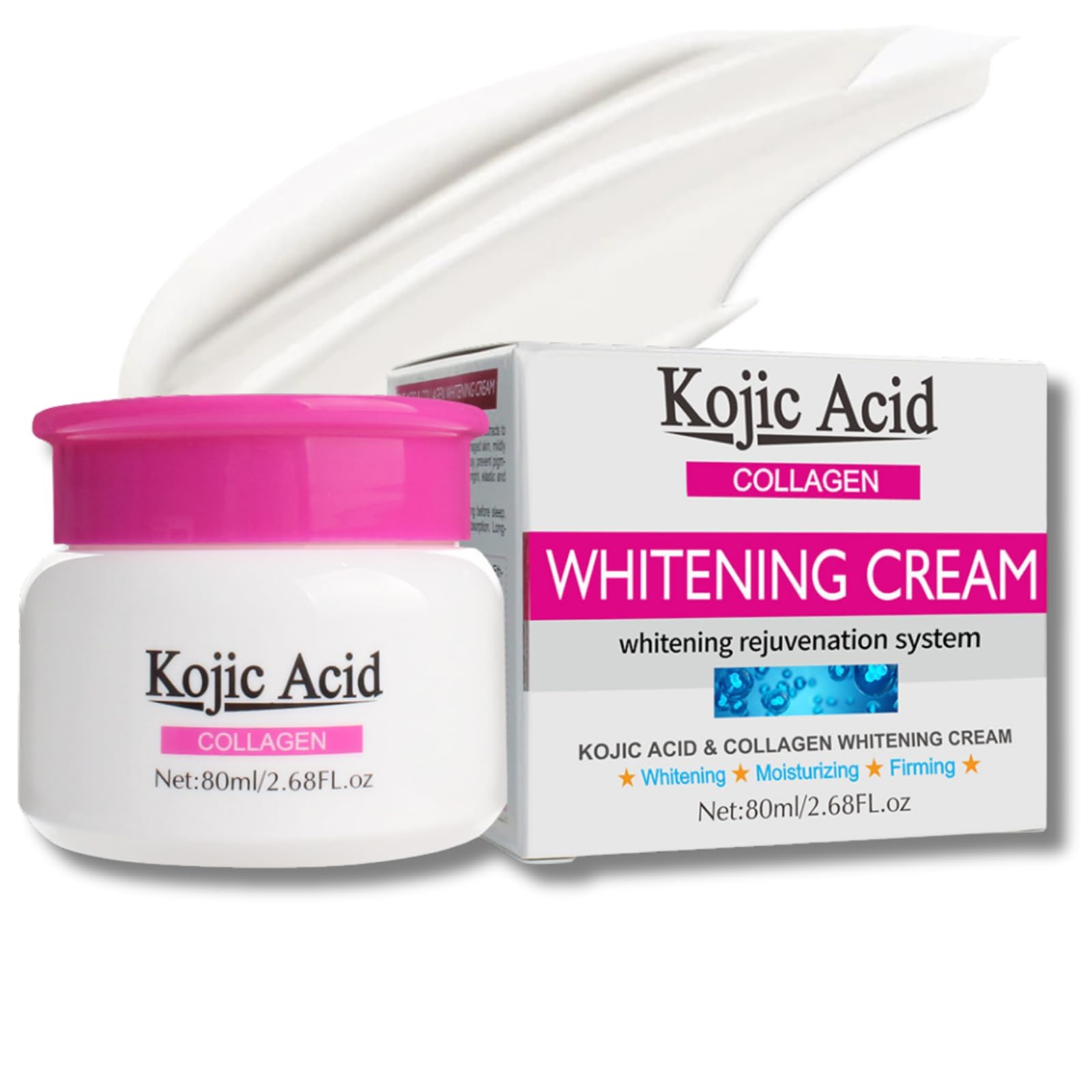 Kojic Acid Face Cream for Dark Spots, Collagen-Enriched Cream for Anti-Aging, Even Skin Tone, Dark Spot Remover for Face, Body, Hands & Armpits, Reduces Hyperpigmentation