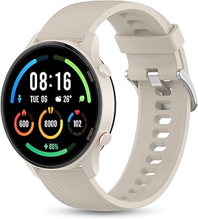 SenMore 22 mm Silicone Strap Compatible with Xiaomi Watch S1/S2/S3/S4/S1 Pro/S1 Active/2/2 Pro/Xiaomi Mi Watch Color Spor…