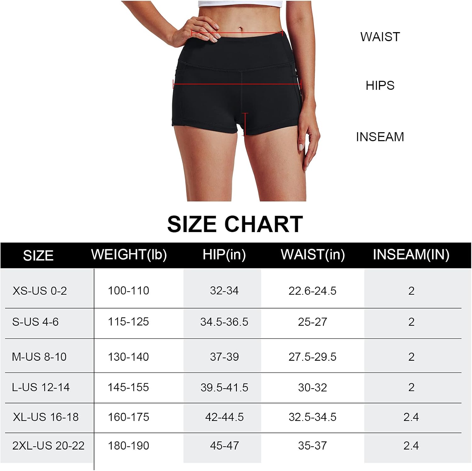 Women's 8" /5" /2" High Waist Biker Shorts with Pockets Yoga Workout Running Bike Athletic Compression Shorts