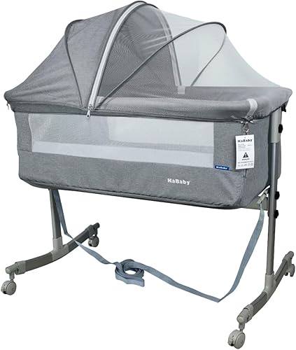 Berço Moisés Co-bed Cinza Com Mosquiteiro KaBaby