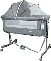 Berço Moisés Co-bed Cinza Com Mosquiteiro KaBaby