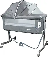 Berço Moisés Co-bed Cinza Com Mosquiteiro KaBaby