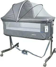 Berço Moisés Co-bed Cinza Com Mosquiteiro KaBaby