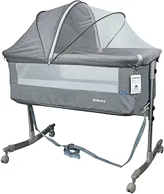 Berço Moisés Co-bed Cinza Com Mosquiteiro KaBaby