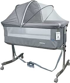Berço Moisés Co-bed Cinza Com Mosquiteiro KaBaby