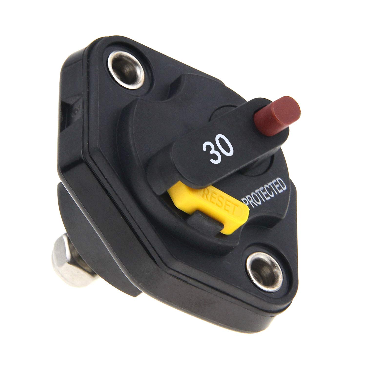 12V-32V DC Manual Reset Circuit Breaker Fuse Inverter 30A for Auto Truck RV Marine Trailer Waterproof