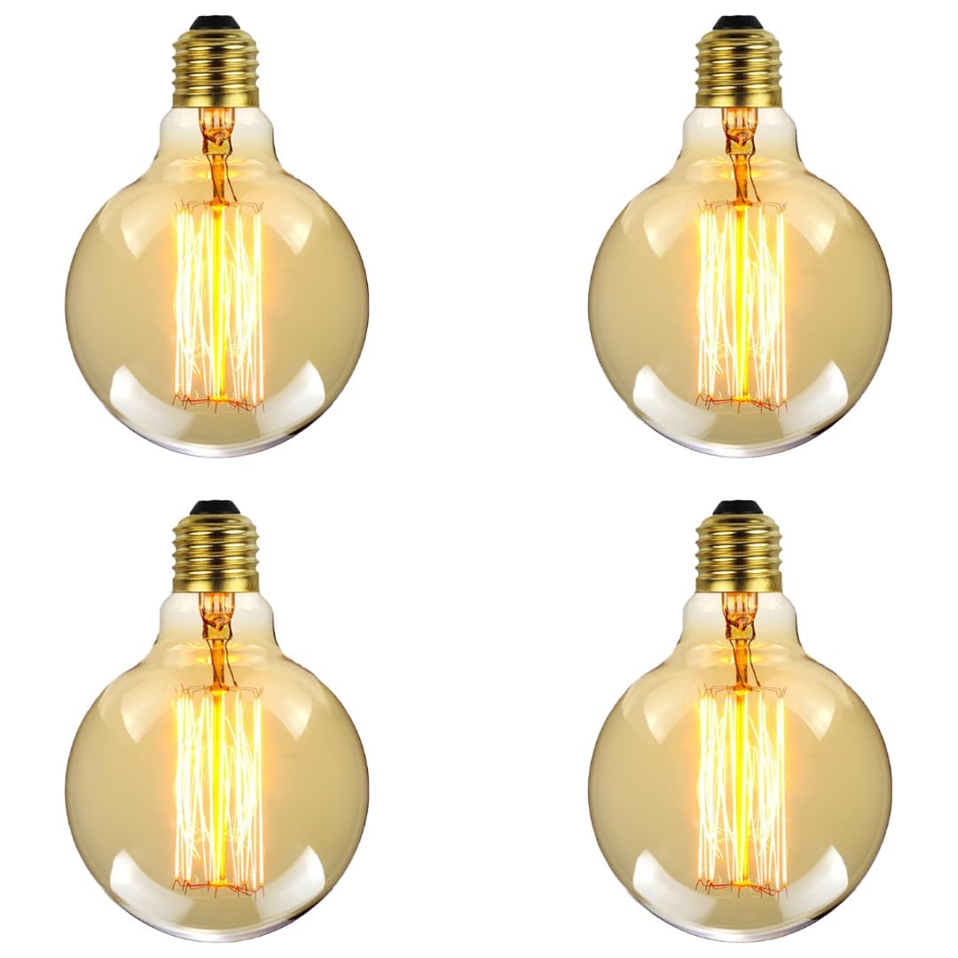 Antique Edison Bulb - Warm Amber Glow -8