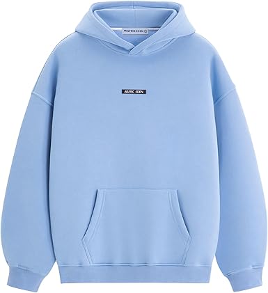 Aelfric Eden Fleece Lined Hoodies For Men Women Oversized Hoodie Casual Hooded Sweatshirts Warm Solid Basic Pullover Tops