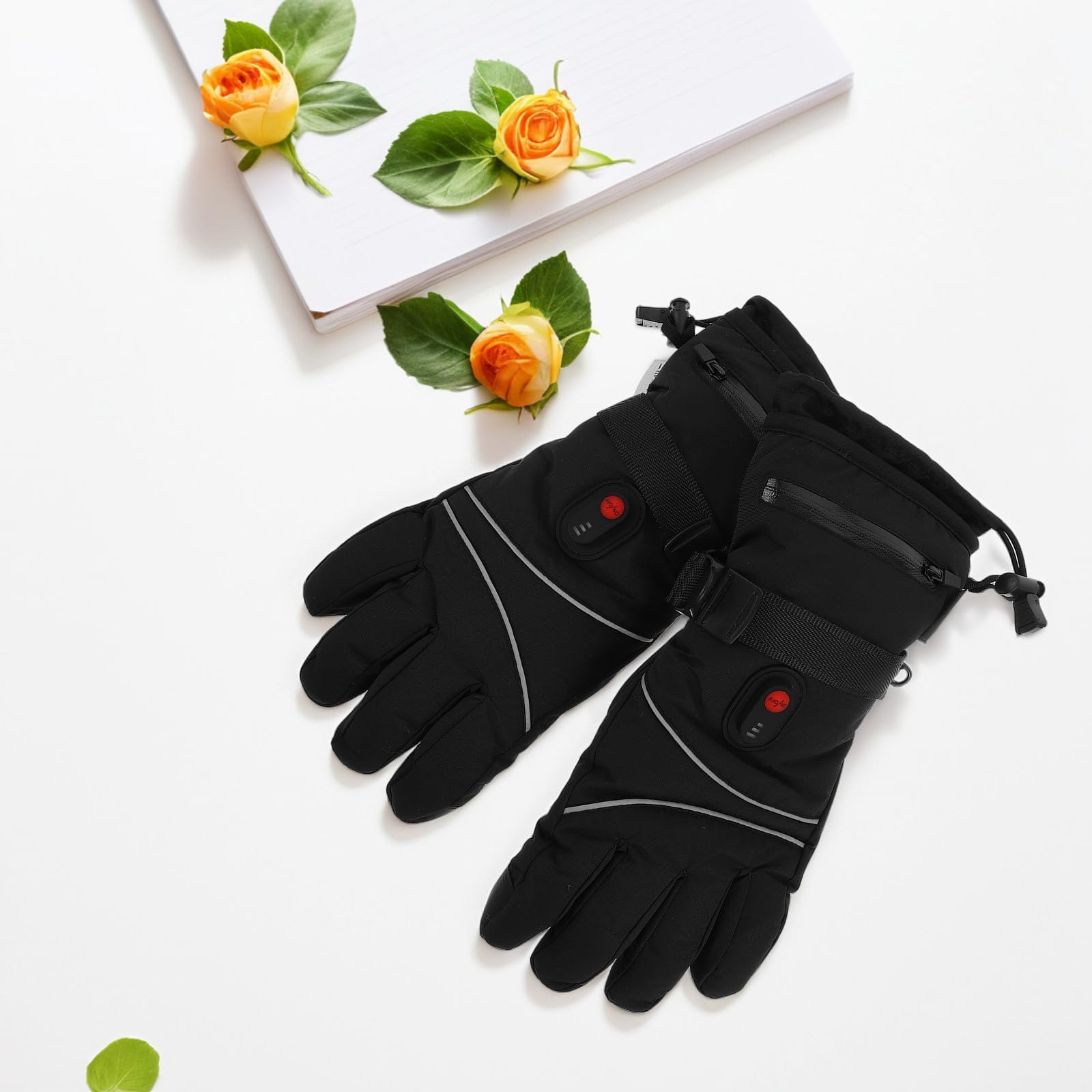 Guantes Eléctricos Calefactables para Mujer, Esquí y Frío