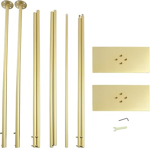 Miniatura 6 de CNCEST Kit de soporte para telón de fondo con base de acero, 10 x 10 pies, 10 x 20 pies, sistema de soporte de fondo de boda resistente, soporte de