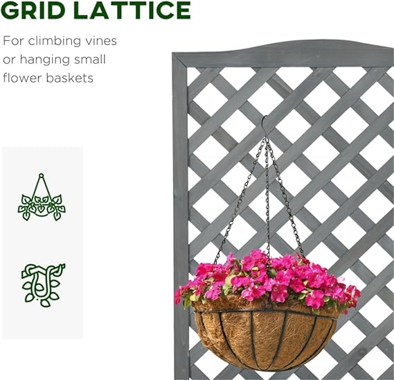 Raised Garden Bed/Garden Bed Galvanized Planter(Natural Wood)