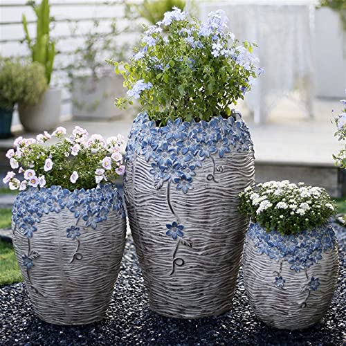 Pots de fleurs avec trous de drainage TUSUOD grand format pour balcon - 7