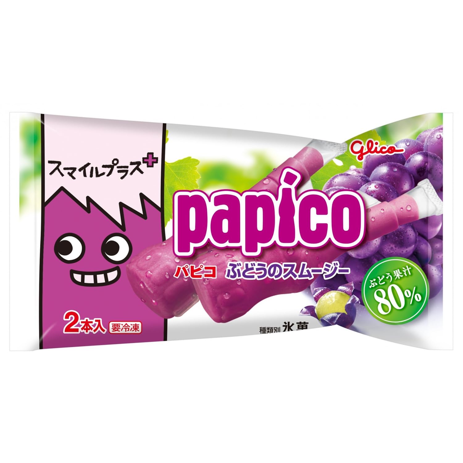 Amazon.co.jp: [冷凍] 江崎グリコ スマイルプラス＋ パピコ 90ml×27個