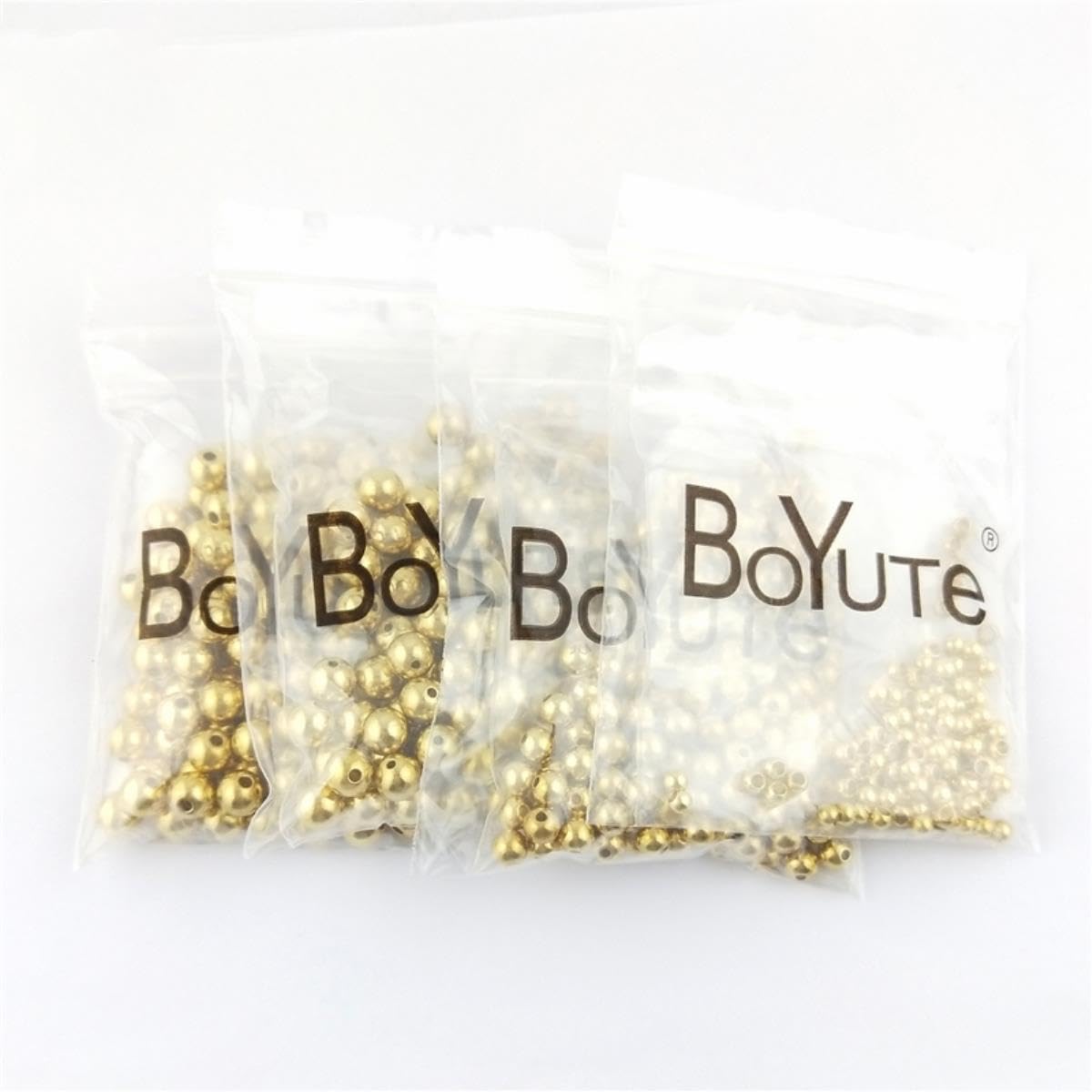 10 Set Di 50 Perline Distanziali In Ottone Liscio Per La Creazione - Foto 10