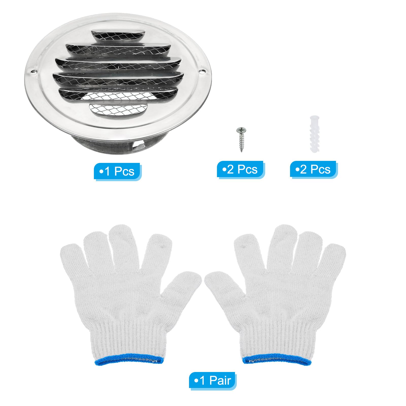 PATIKIL 3" Round Soffit Air Vents - Image 3