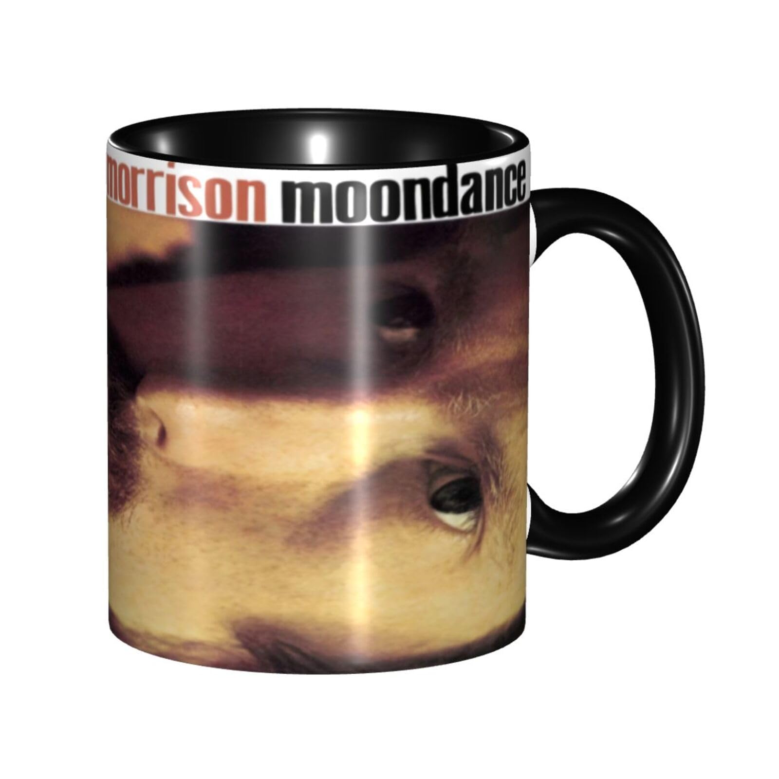 WINCCOR Van Singer Morrison Mug Ceramic Coffee Cup Stoneware Tea Cup Office and Home Drinking Cup 11oz