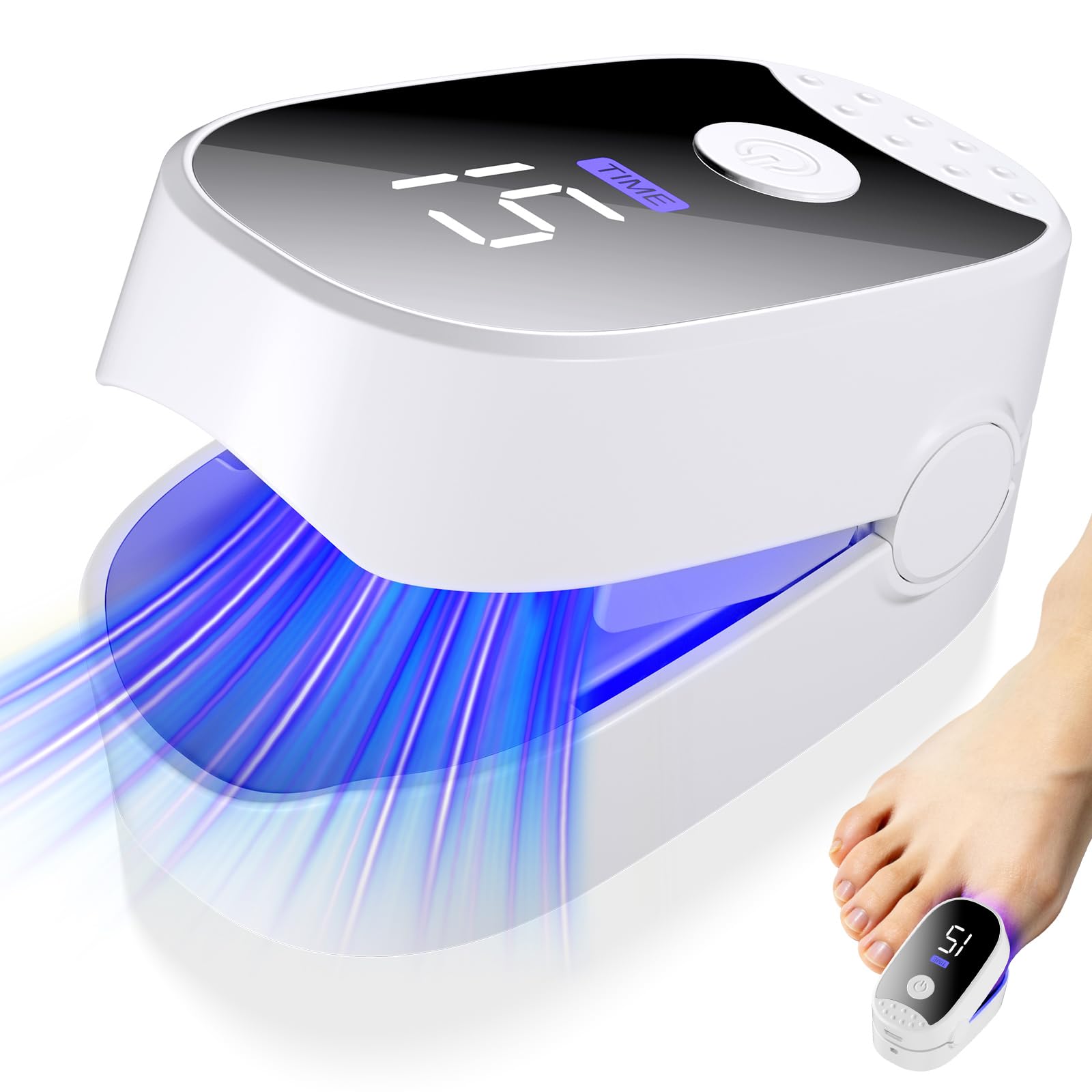 Nagelpflege Gerät für mehrere Zehennägel & Fingernägel, Nagelreinigungs und Pflegegerät mit timer