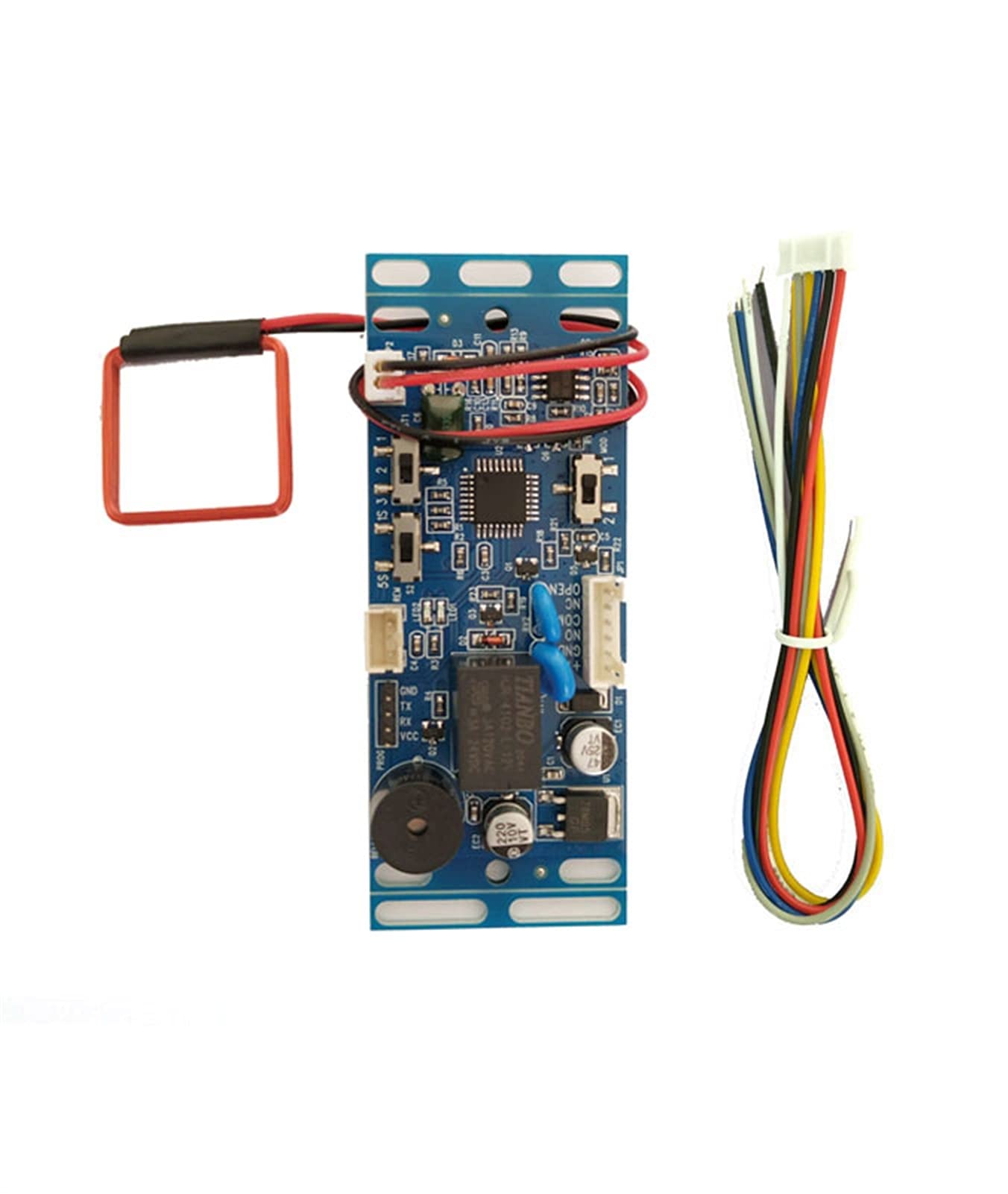 EM/ID Contrôle d'accès à la porte embarqué Contrôle d'accès Interphone Control Control Control avec 2pcs Carte mère 10pcs EM Touche FOB Min: 1pcs,ConçU Pour Un Service Durable(Exit button)