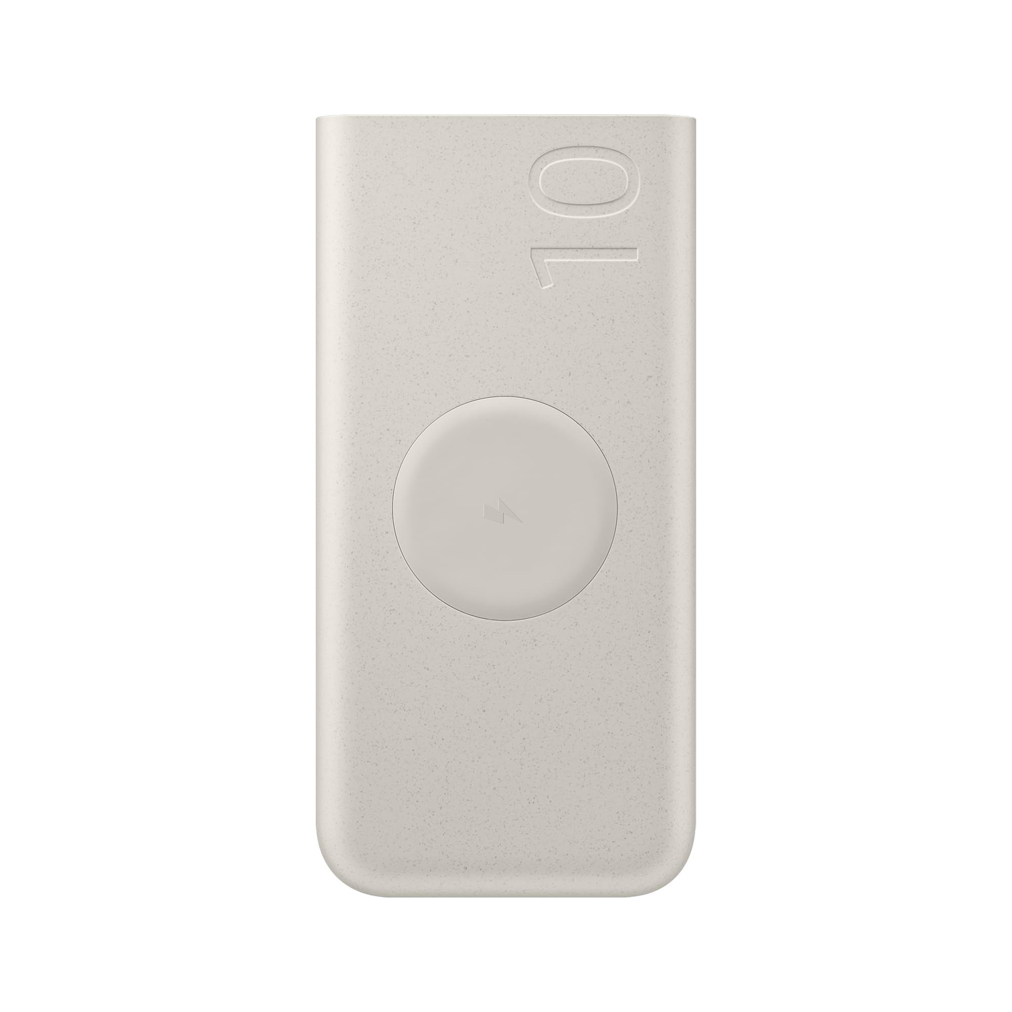 Samsung Caricabatterie Portatile Wireless, Power Bank Super Fast Charging 25W 10.000 mAh, 2 porte di ricarica USB-C e ricarica Wireless, Beige