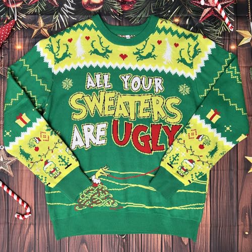 All Your Sweaters Are Ugly Green Christmas Sweater - Image 2
