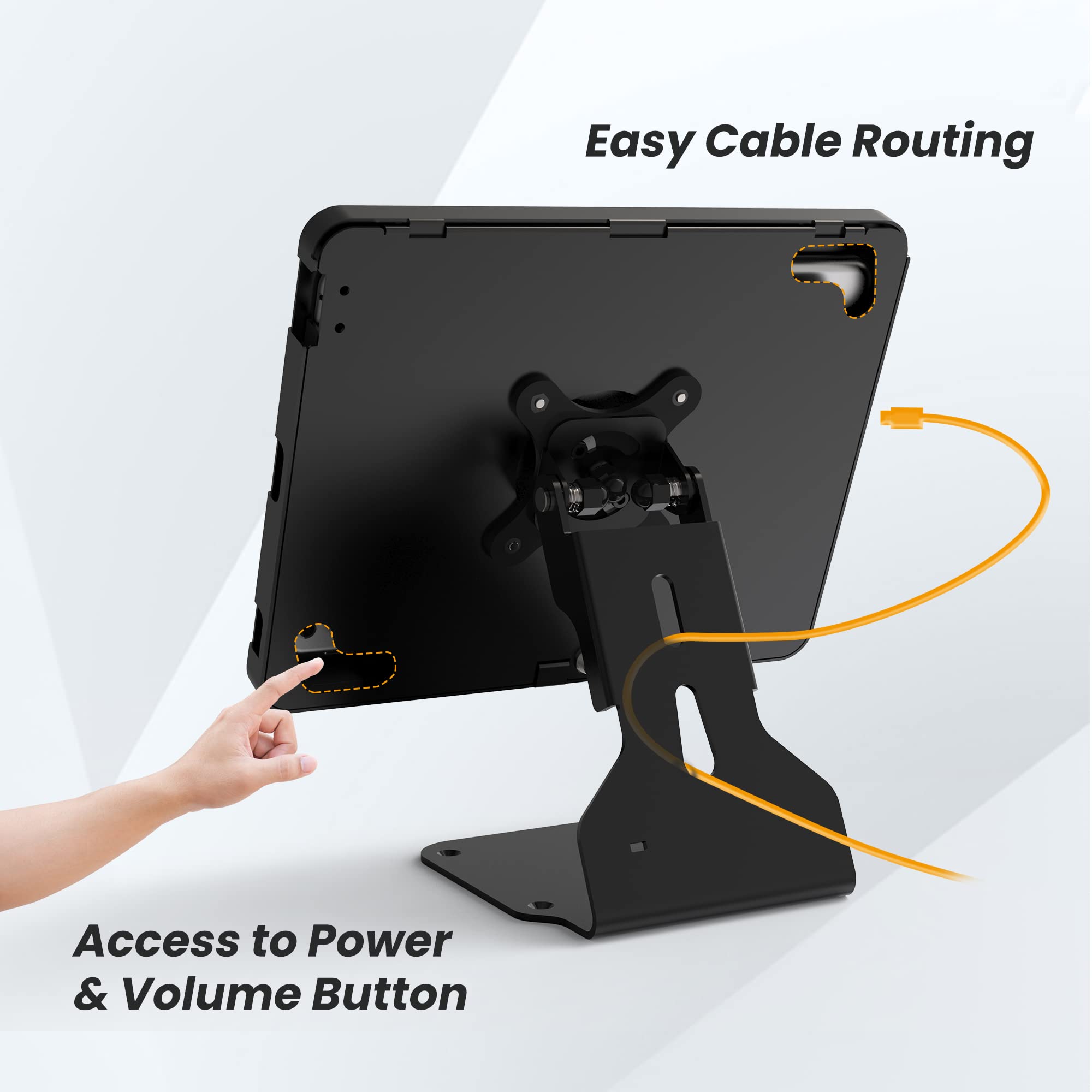 iPad Stand Desktop Commercial per iPad 10.2 Generazione 7 8 9, supporto antifurto con blocco reversibile per negozi al dettaglio