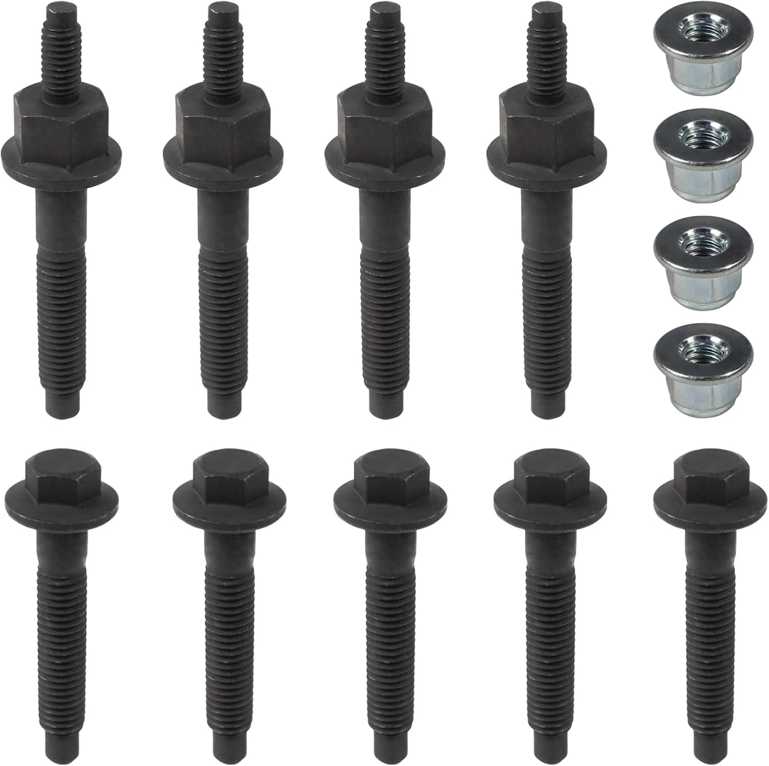 ZNB 03309 Exhaust Manifold Bolts Hardware Kit Replace 06509863AA 6505316AA | For Dodge Charger 2009-2023, Dodge Ram 1500 2009-2010, Jeep Grand Cherokee 2009-2021