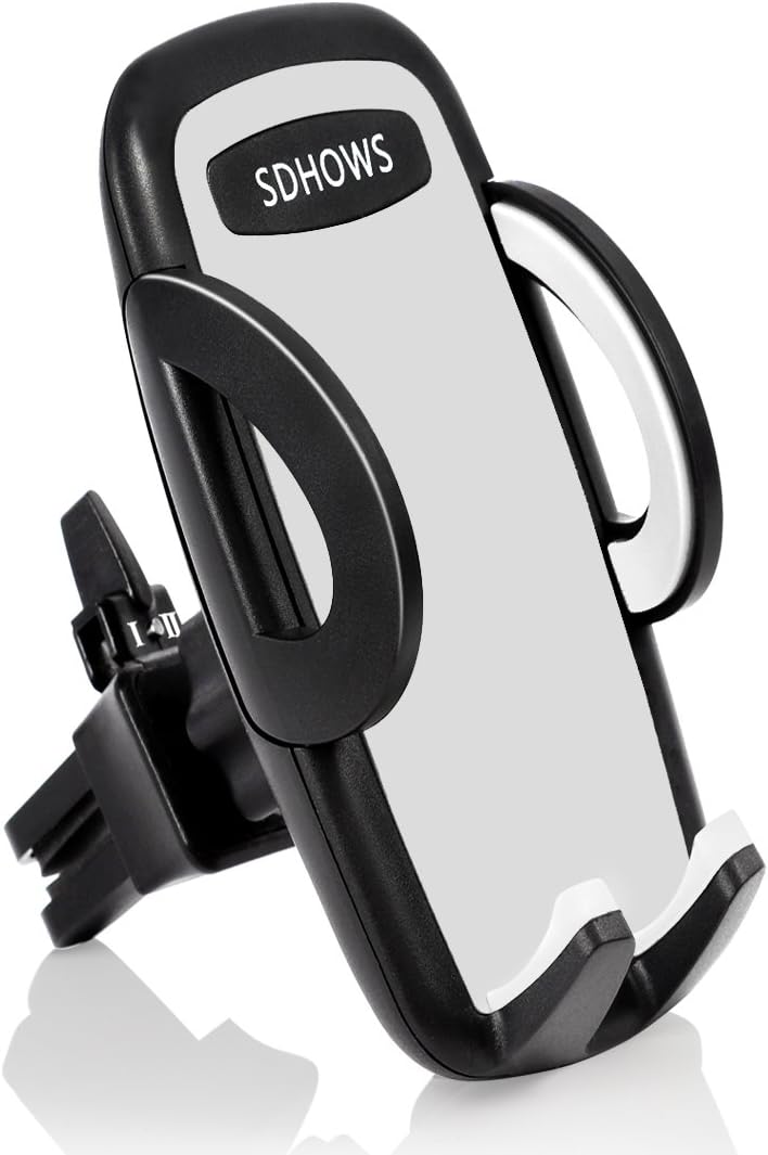 Electronics Universal Smartphone Car Air Vent Mount Holder Cradle Compatible with iPhone X 8 8 Plus 7 7 Plus SE 6s 6 Plus 6 5s 5 4s 4 Samsung Galaxy S6 S5 S4 LG Nexus Sony Nokia and More (Gray)