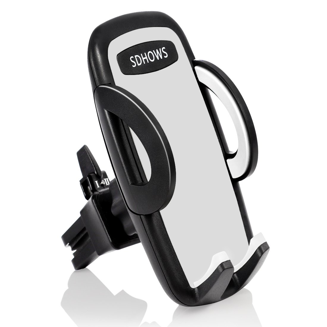 Electronics Universal Smartphone Car Air Vent Mount Holder Cradle Compatible with iPhone X 8 8 Plus 7 7 Plus SE 6s 6 Plus 6 5s 5 4s 4 Samsung Galaxy S6 S5 S4 LG Nexus Sony Nokia and More (Gray)