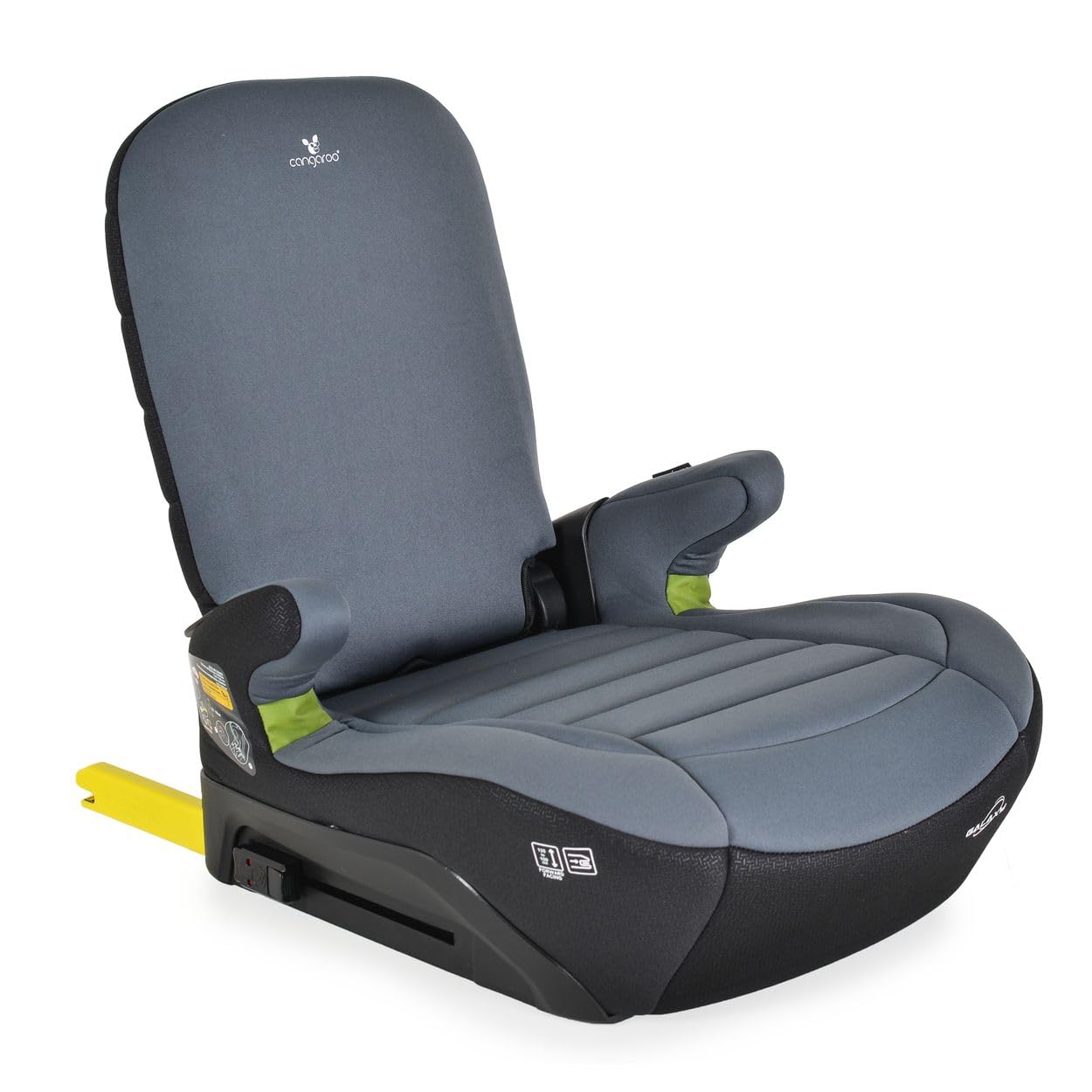 Cangaroo, fotelik dziecięcy Galaxy i-Size (125-150 cm) grupa 3, Isofix, oparcie, kolor: ciemnoszary