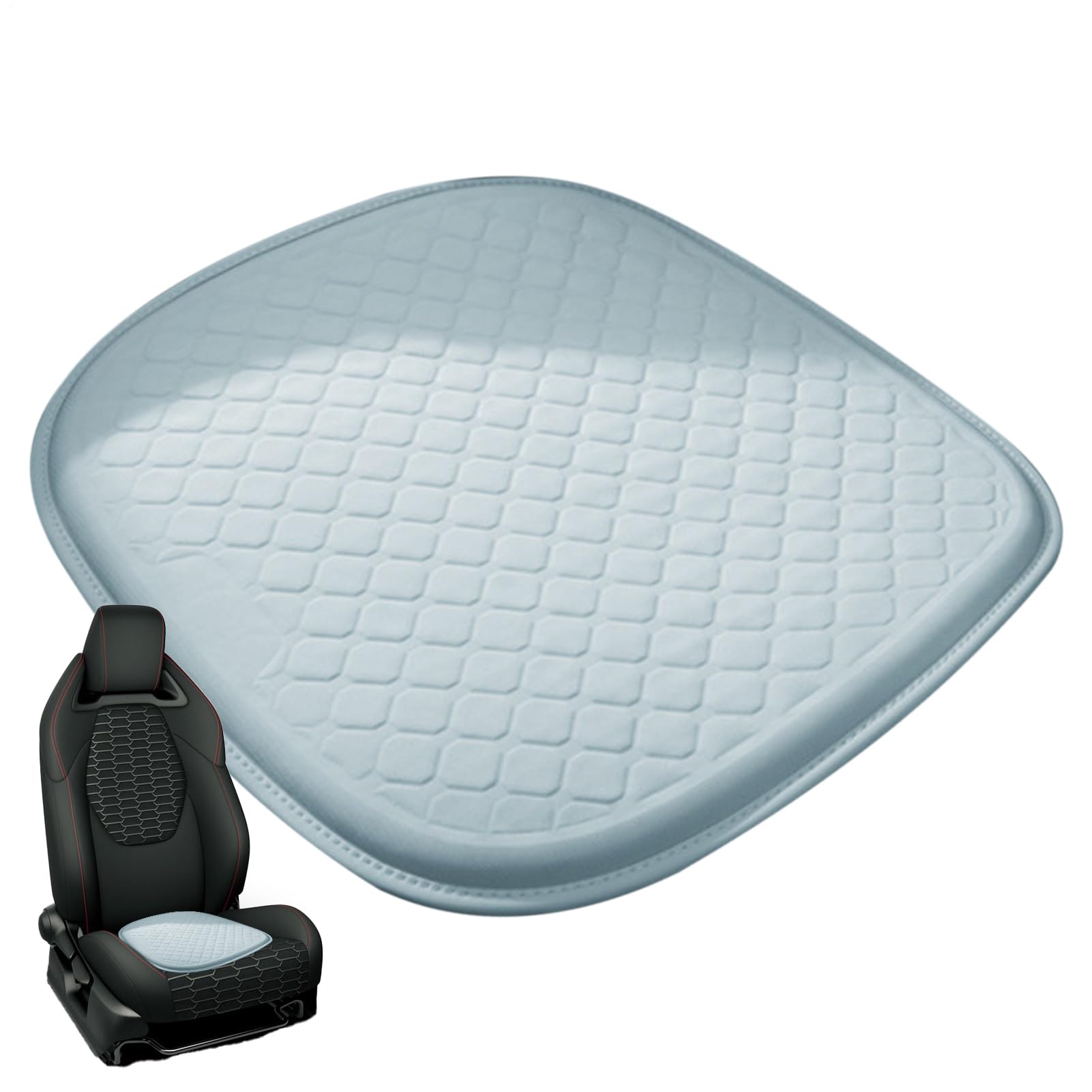 Iouyjiu - Cojín de gel para asiento de coche, cómodo para silla de ruedas, oficina, hogar, conducción y ocio