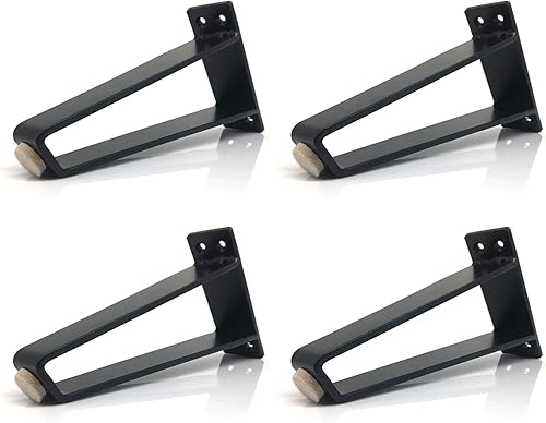 Miniatura 7 de Patas de muebles, patas de sofá modernas, patas de mesa de café, patas de metal de resistencia industrial, para reemplazar muebles, con tornillo y