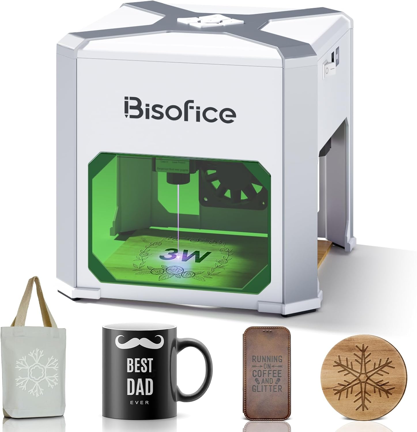 K6 Mini Laser Engraver 3000mW 88cm2 0.05mm accuracy