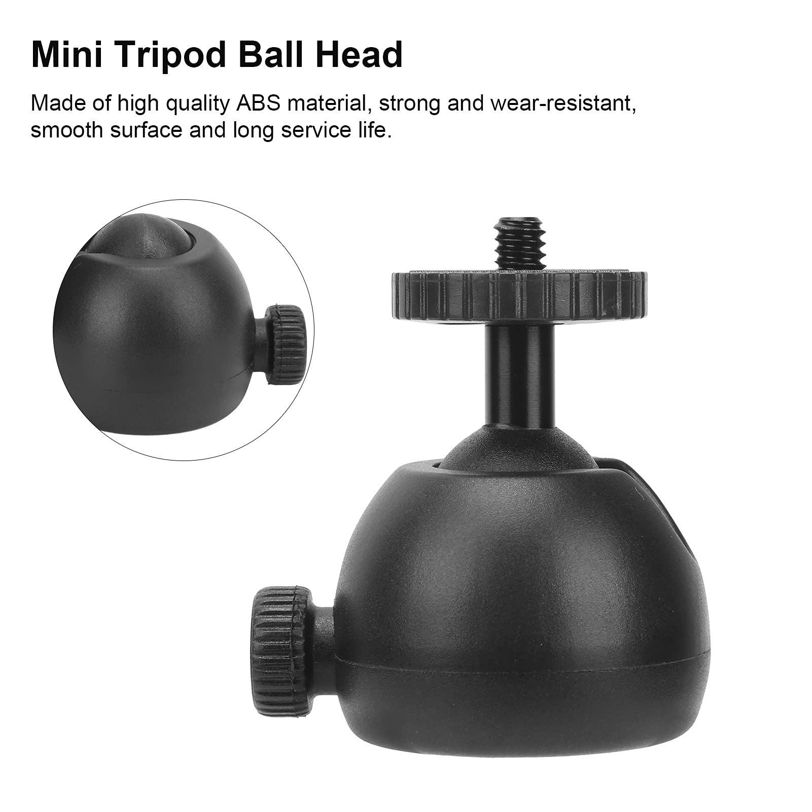 Mini Tripod Ball Head 360 Degree Swivel Ball Head Video Stand for Camera Tripod Stabilizer