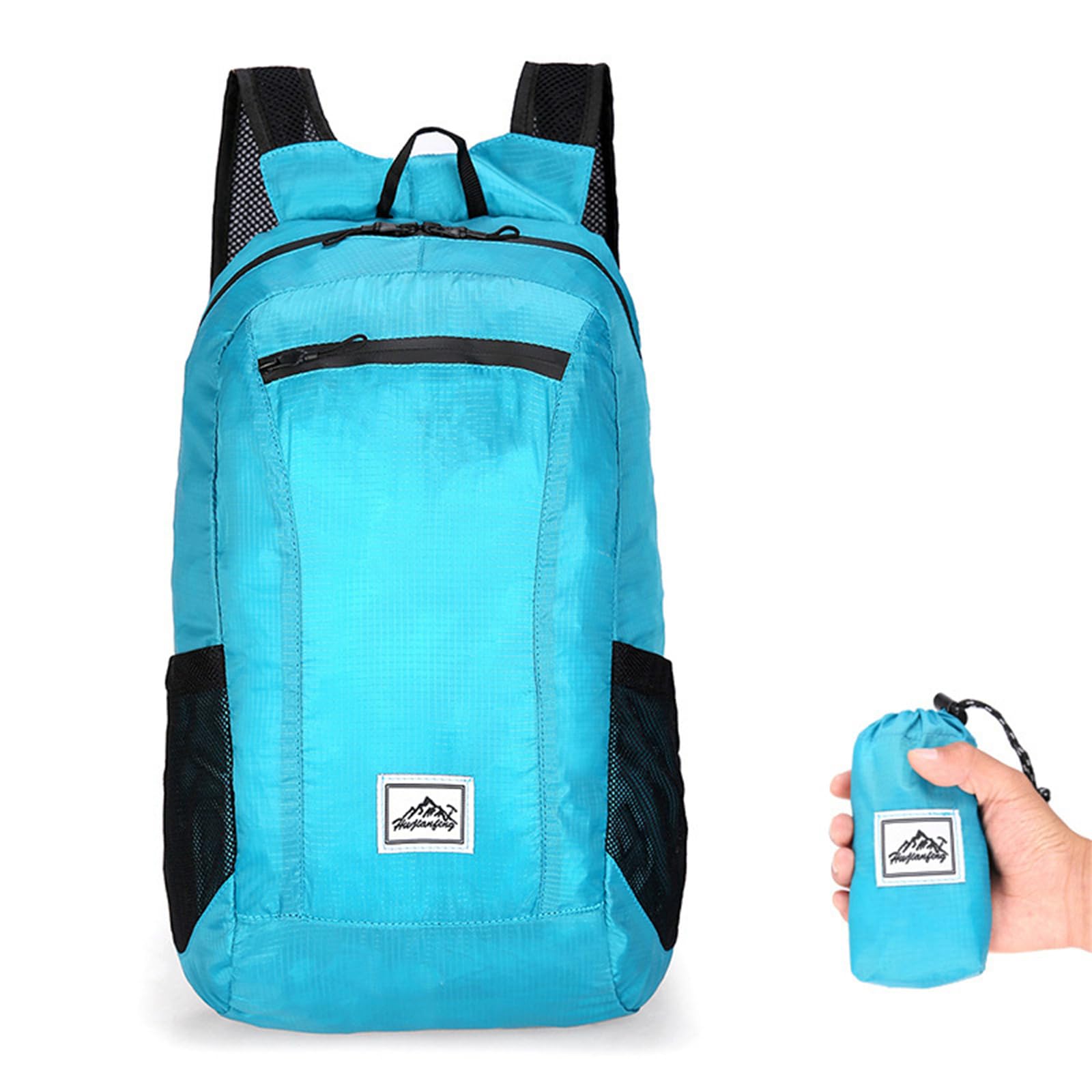 MICFENY Hiking Daypack Ultralightweight Packable Backpack Splashproof Foldable Pack Travel Daypack for Outdoor Camping Climbing