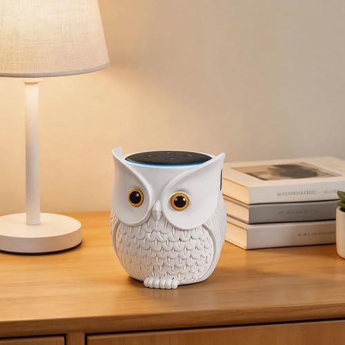 Miniatura 8 de Soporte para altavoz inteligente con estatua de búho mejorado para Echo Dot 4ª/3ª/2ª y 1ª generación, Google Home Mini/Google Nest Mini