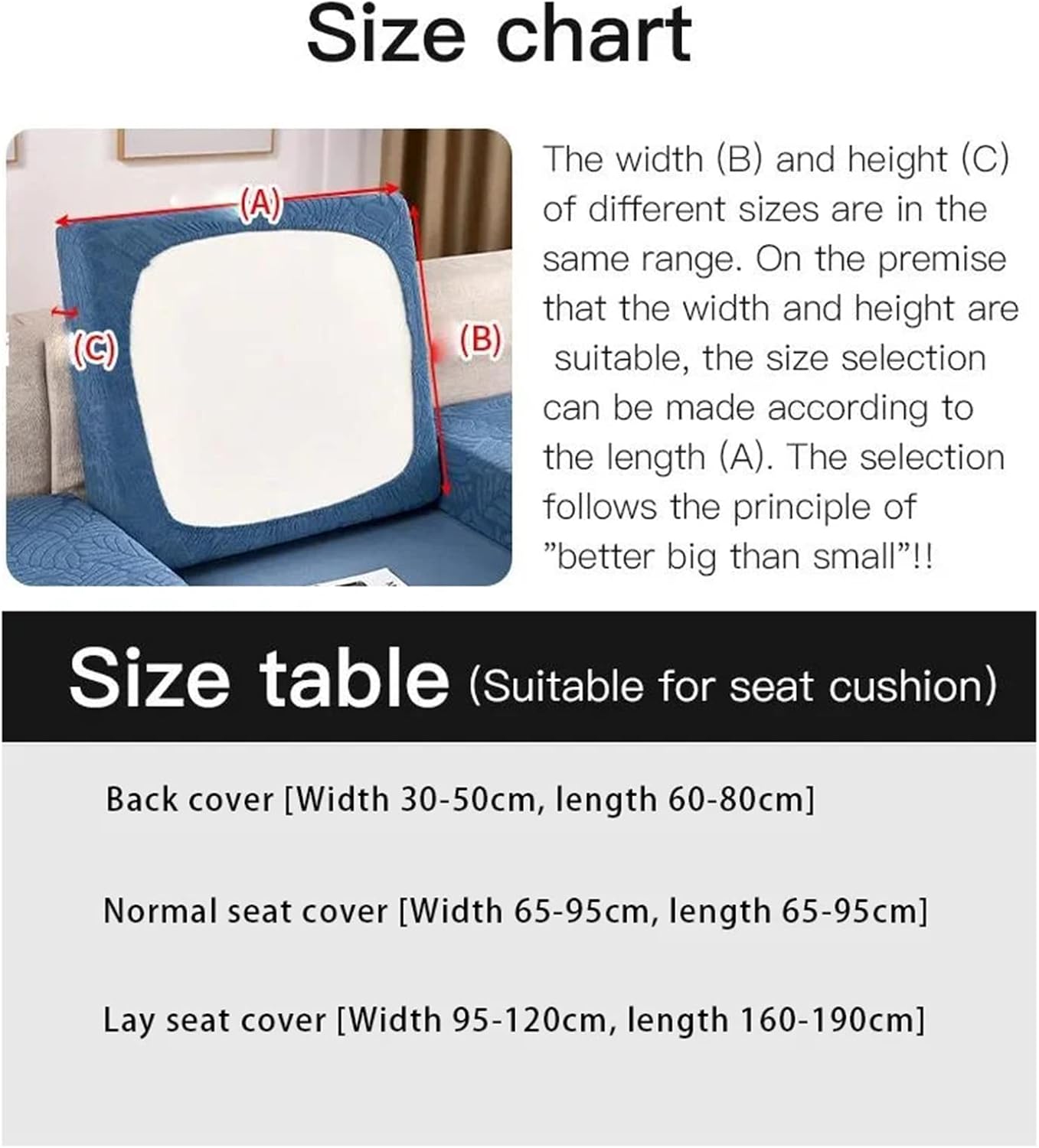 Amposei 2022 New Wear-Resistant Universal Sofa Cover, Universal Elastic Non-Slip Sofa Cover, Furniture Protector High Stretch Slipcovers for Home Living Room (F, Lay Seat Cover)