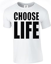 D&H Choose Life Fancy Dress 80's 90's Party Geek Nerd Funny Hipster Swag 4 Colours Tshirt Unisex (ChooseLife,T-Shirt)